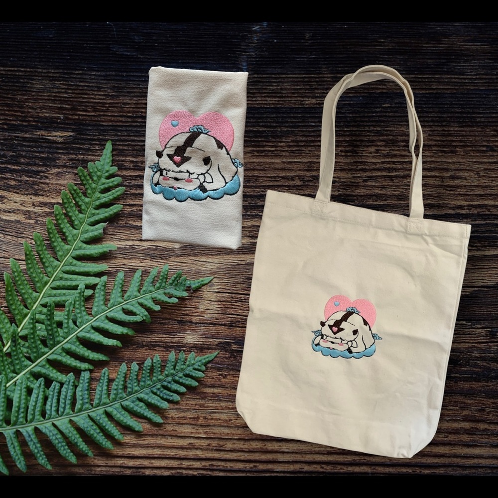 Cute Appa embroidered 12oz tote cotton bag, Valentine’s Day, birthday, etc